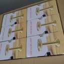Riakrum 12 Pcs Gold LED Portable Cordless Table Lamp Bulk with Touch Sensor 3 Color Stepless Dimming Rechargeable Battery up to 15 Hours Cordless Table Light Wireless Lamp Wedding Home