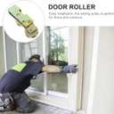 POPETPOP Sliding Door Tandem Roller Aluminum Alloy Sliding Door Rollers Replacement, 250lbs Load Capacity for Glass Patio Shower, Easy Installation