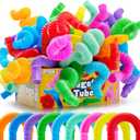JOYIN 9 Pack Pop Tubes, Sensory Toys (Large) Fidget Toys Party Favors - 9 Colors, Creativity Learning & Fun for Toddler Kids - Perfect for Party, Goodie Bags Stuffers, Classroom School Reward