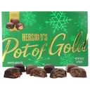 HERSHEY'S Christmas Pot of Gold Milk Chocolate Caramel Truffles Box, Candy Gift Set, 24 Total Pieces, 8.75 Ounces (EXP 05/01/25)