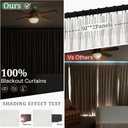 92 Inch Blackout White Beige Curtains&Drapes Pinch Pleat Linen 2 Panels for Living/Bedroom,Viral Thick Sound Dampening Thermal Sliding Door Aesthetic Window Treatments with Hooks&Rings 50"Wx92"L