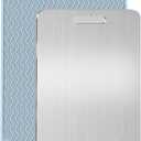 Pure Titanium Cutting Board, 11.42"x7.87" Ultra-Light Dual-Side Design 100% Titanium Kitchen Board, Dishwasher Safe Includes Non-Slip Silicone Base