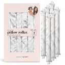 Kitsch Satin Pillow Rollers -Heatless Hair Curler, Hair Rollers, Heatless Curls Overnight, Flexible Curling Rods for Long &Short Hairs, Flexi Rod Curlers to Sleep in, Overnight Blowout Rods-6pc Marble