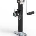 5,000 LBS Pipe-Mount Trailer Jack, 10" Lift, Swivel Tongue Jack with Lock Pin, Weld On Jack for RV, Boat, and Utility Trailers