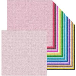 12 x 12 Inch Double Side Glitter Cardstock Paper 100LB Heavy weight No Shred Glitter Colored Card Stock for Card Making 30 Colors