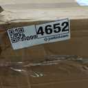 Adesso Floor Lamp with Walnut Tripod Base and White Linen Lampshade  Lamp for Bedroom, Living Room, and House Dcor, 63 x 20 (Brown and Beige)