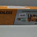 12-Inch Electric Chainsaw with 2 Battery Pack - Lightweight, High-Power 20V Cordless Chainsaw for Wood Cutting, Tree Trimming, and Yard Maintenance