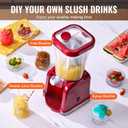 VEVOR Slushie Machine for Home, 32oz Tank Home-use Margarita Machine, Smoothie Frozen Drink Maker with Food-grade Materials, Slushy Machine for Home DIY, Kids' Parties, Red