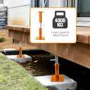 Adjustable House Jack 12-22" 9000lbs, Leveling Support for Floor & Porch
