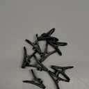 Magnetic Chip Clips, 10 Pack Plastic Bag Clips with Magnet, Black Snack Clip for Food Storage and Refrigerator