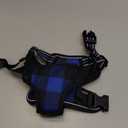 rabbitgoo Dog Harness Medium Sized, No Pull Pet Harness with 3 Buckles, Adjustable Soft Padded Vest with Control Handle, Walking Reflective Pet Vest for Medium Dogs, Blue, M