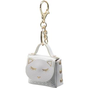 Mini Backpack Keychain for Women, Cute Cat Mini Coin Purse Keychain, Pouch Keychains for Storing Coin Purse