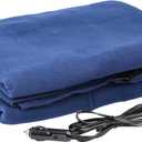 Heated Blanket - 12-Volt Electric Blanket for Car, Truck, SUV, or RV - Portable Winter Car Accessories for Camping or Travel by Stalwart (Navy)