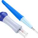 WILLBOND 2 Pack Needle Felting Tool Pen with 3 Needles Punch Style Tool with 7 Barbed Wool Accessories Wool Needle Felting for DIY Patchwork and Craft Making Felt