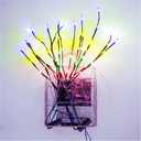 MENCH Branch Lights,3 Pcs Twig Light USB&Battery Powered 8 Flashing Modes by Remote Control.Branch Lights for Indoor, Light Up Decorations for Halloween Day and Christmas,Multi-Color