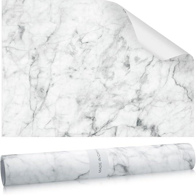 Geosar 10 Sheets Drawer Liners for Dresser Scented Drawer Liners Drawer Paper Liner Non Adhesive Scented Liners for Drawers Fragrant Drawer Liners for Home Shelf Closet(Marble)