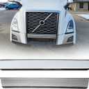 Bumper Trim Mound compatible with Volvo Vnl 2018+ Volvo VNL Middle Center Top Chrome Trim(Middle Center Bumper Trim)