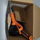 Drain Auger, Clog Remover with Drill Adapter, 25 Feet Flexible Plumbing Snake Use Manually or Powered for Kitchen, Bathroom and Shower Sink, Comes with Gloves (orange)