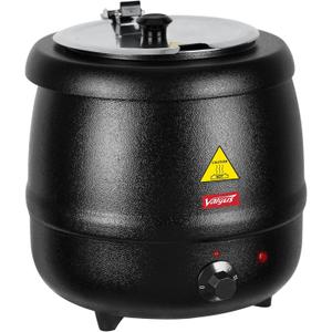 Valgus Commercial Grade 10.5QT Soup Kettle Warmer with Stainless Steel Hinged Lid, Detachable Pot,Temperature Control Knob for Big Family Gathering and Restaurant