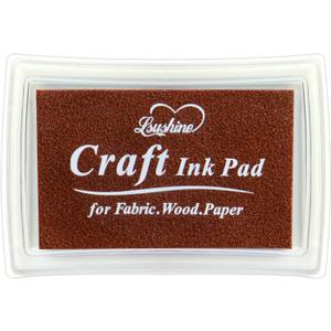 Craft Ink Pad for Rubber Stamps, Paper, Wooden, Fabric, Scrapbooking, Non-Toxic Finger Ink Pads for Kids (Brown)