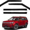 Canvcle Santa Fe Rain Guards - Window Visors for Hyundai Santa Fe 2024 2025 2026, Outside-Mount Tape-On Side Window Wind Deflectors for Santa Fe Accessories, Vent Visors Shades Rainproof 4PCS