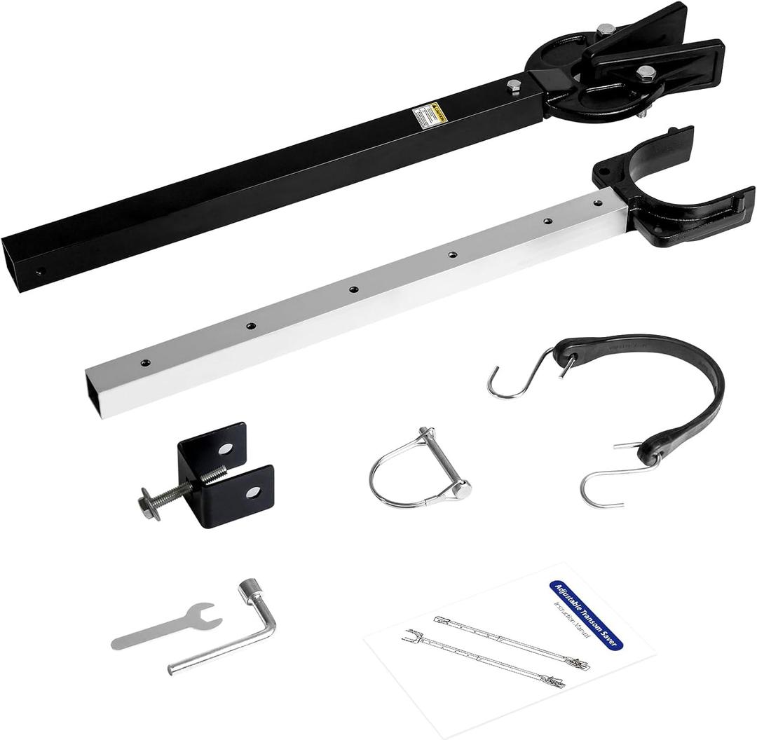 Boat Transom Saver, 23 to 35 Inches Adjustable Boat Motor Support with Heavy-Duty Composite Head for Holds Engine, Roller and Trailer Mounts.