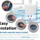 SPX1082CA Pool Skimmer Basket & SPX1082K Pool Skimmer Weir Door Compatible with Hayward & Aladdin B-152 Skimmer Models SP1082 SP1083 SP1084 1085 1086 SP1075 1075T 1076 1077 (White)