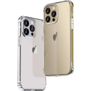 ONES for iPhone 14 PRO Case Clear, Slim Soft TPU Silicone Cover, Military Drop Protective Thin Phone Bumper Case with Shockproof Airbags, Yellowing Resistant, Transparent (HD High Transparency) ONES for iPhone 14 PRO Case Clear, Slim Soft TPU Silicone Cover, Military Drop Protective Thin Phone Bumper Case with Shockproof Airbags, Yellowing Resistant, Transparent (HD High Transparency)