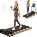 Maksone Under Desk Treadmill, Expert of Wooden Walking Pad, Walking Jogging Machine with Remote Control, Installation-Free