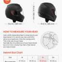 VEVOR Full Face Motorcycle Helmets, Adult Motocross Dirt Bike Helmet with Clear Visor, Lightweight Comfortable Motorcycle Street Bike Helmet for Men and Women - DOT Approved (XL Size)