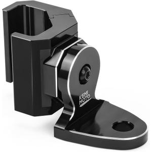 KEMIMOTO UTV Flag Whip Light Mount Adjustable Whip Mounting Bracket Compatible with Polaris Ranger General Can am Defender Commander 2021+ Maverick Trail Sport, Work for Pro fit Cage Only, Black