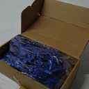 Jetec 30 Pcs Christmas Flower Tree Decoration Christmas Glitter Artificial Flower Shining Artificial Poinsettia Flower for Christmas Tree Decor Wreaths Floral Wedding Holiday Decor (Dark Blue)