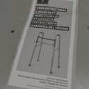 Medline Two-Button Folding Walker for Seniors, 5" Wheels, 32.5" to 39.5" Height, 400-lb. Capacity