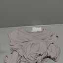 Motherhood Maternity Women's Short Sleeve Crew Neck Side Tie Detail Midi Casual Pregnancy Dress (Opal)