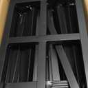 Fomcet 10FT x 10FT Backdrop Stand Heavy Duty with Base, Black Portable Adjustable Pipe and Drape Backdrop Stand Kit, Square Metal Arch Party Frame for Wedding Birthday Parties Banquet Decorations