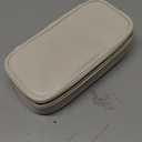 Vlando Travel Makeup Bag,Small Makeup Pouch Cosmetic Bag for Women Makeup Organizer Bag Gifts for Women Girlfriend Teacher Mom Brithday Gifts-White