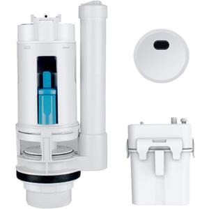 KERDE 2-Inch Automatic Toilet Flusher - Dual Flush Valve with Button, Repair Kit for 2-Piece Toilet (2F-19CM)