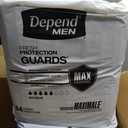Depend Guards Incontinence Pads for Men, Maximum Absorbency, 168 Count