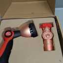 Pocket Hose 50 FT Copper Head Expandable Garden Hose with Pocket Pivot, No Tangles, AS SEEN ON TV, 360 Swivel, Tri-Tex Tubing, Force Field Jacket, Lead-Free, No-Kink, Anti-Burst w/APT