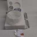 Emak Pendant Lights Kitchen Island with Milk Glass Shade, Modern 8 Inch Brushed Nickel Pendant Light Hanging Lights for Kitchen Island, Dining Room, Bathroom, Bedroom, PL122-BN-ML