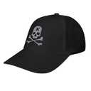 Ideeze Skull Pattern Black Vintage Baseball Cap Men Women Adjustable Sports Dad Hat