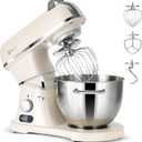 8.4QT Commercial Stand Mixer 800W with Aluminum Die Casting Meets the Standard of NSF/ANSI 8-2023, Mixers Kitchen Electric Stand Mixer with Stainless Steel 8L Bowl, Dough Hook, Whisk and Beater