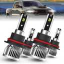 headlight bulbs, compatible with DODGE RAM 1500 2500 3500 1999-2007,9007 high beam + 9007 Low Beam headlights combo kit,Pack of 4
