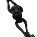 6pcs Vintage Style Cabinet Handles Dresser Drawer Pull Knob Wardrobe Cupboard Knobs with Plate and Screws (Small, Black)