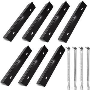 Hiorucet Grill Replacement Part Kit for Prestige 500 and Napoleon Grill Rogue Series, Porcelain Steel Heat Plate and Burner for Napoleon Gas Grill Parts P500RSIBPK-3, P500RSIBPSS-3, Prestige 500