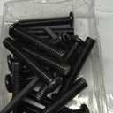 20Pcs M10-1.5 x 60mm Flat Head Socket Cap Screws Bolts 304 Stainless Steel Black Zinc Plated Furniture Bolts, Fully Threaded M10 Bolt with Hex Spanner