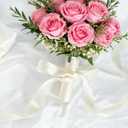 SoriDR 4 Rolls White&Black&Red&Wine Solid Satin Ribbon for Gift Wrapping Christmas Crafts,3/8" X 10 Yard Each Total 40 Yds Per Package