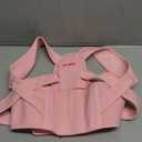 Fit Geno Posture Corrector for Women: Adjustable Lightweight Upper Back Brace for Neck Shoulder & Upper Back Pain Relief - Improve Posture Correct Hunchback Slouching Kyphosis Invisible Under Clothes (M/L Under Bust 32"-45") (Pink)