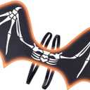 HSCTEK Light Up Skeleton Bat Wings (Large, Orange)