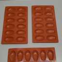 Madeleine Pans for Baking, Non-stick Silicone Madeleine Cookies Trays for Baking, 3Pcs Shell Shape Madeleine Mold Cake Pans (Mini(12-Cavity))